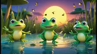 Seven Tiny Frogs Sing a Song | Nursery Rhyme Song