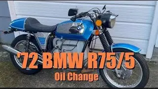 BMW R75 oil change