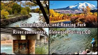 Colorado River, and Roaring Fork River confluence, Glenwood Springs, CO Glenwood Canyon