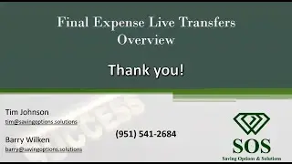 Final Expense Live Transfer Overview