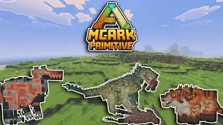 🦖MC PRIMITIVE ARK MOD para MINECRAFT BEDROCK💠🟢 - &iexcl;BIONIC RAPTOR!