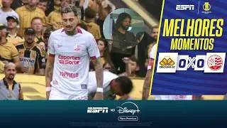 WITH ALISSON PRESENT AND A 'BIZARRE' INJURY, CRICIÚMA AND NÁUTICO DRAW | HIGHLIGHTS