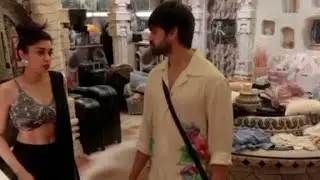Eisha trying saree and avu falling for her. | Eisha Avinash| Romance nok jhok and more.