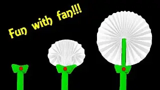 Magic Hand Fan - Magic Paper Fan - How to Make Magic Hand Fan or Paper Fan - DIY Hand Fan