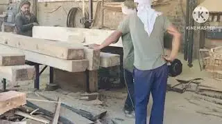 #furniturestoration #sawmillfactory #viralvideo #Raw teak wood using in door 🚪.