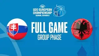 Slovakia v Albania | Full Basketball Game | FIBA U20 European Championship 2022 - Division B