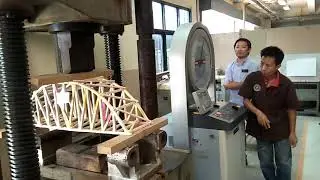 ทดสอบสะพานไม้ไอติม Ice cream bridge test