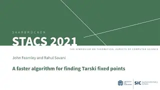 STACS 2021 | A faster algorithm for finding Tarski fixed points