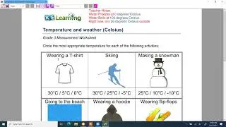 instructions celsius worksheet
