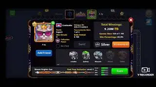 Playing new win streak in 8 ball pool ( Crown Jewel win streak ). Check the comment section .