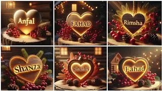 Bing Ai New Video | How To Make New Bing Ai Trending Neon Effect Heart Name Dp | Bing Ai Viral Photo