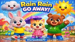 Rain Rain Go Away 🌧️ | 3D Nursery Rhymes for Kids | Baby Songs & Cartoon Animation