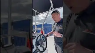 Grinding your gearbox on an outboard engine.