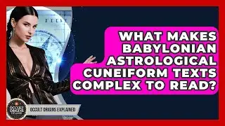What Makes Babylonian Astrological Cuneiform Texts Complex To Read? - Occult Origins Explained