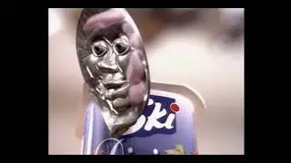 ski yogurt advertisement but every time something is sus, the vine boom sound effect plays.