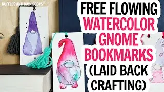 Gnome Watercolor Bookmarks / How to Paint a Gnome/ How to Draw a Gnome/ Make Watercolor from Markers