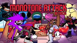FNF - MONOTONE ATTACK BUT EVERY TURN A DIFFERENT COVER IS USED 🐍