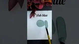 How to get Ash blue colour by acrylics | acrylic colour mixing for ash blue #ash #blue #colour
