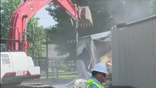 Demolition starts at flood-stricken Denham Springs Elementary