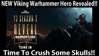 For Honor - NEW Viking Warhammer Hero REVEALED!!! Time To Crush Skulls!!