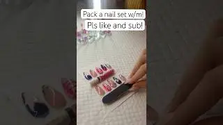 Pack a nail set w/m!#nails#blowup#dontflop#likesharesubscribe#views#comment#fyp#nailtech#like