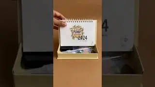 Table top calendar | Desktop organizer | illustrated | New year 2024#calendar #desktoporganizer