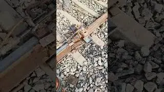 रेल जोड़ preheating work #welding #joint #railways #railjoint #subscribe
