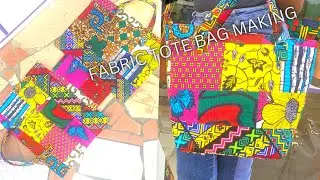 Diy Tote Bag With Zipper | Easy To Sew #ankarabag #africanprint #diy
