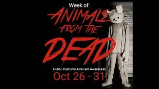 (Short) - 'Animals from the Dead' Public Costume Activism Awareness to GO VEGAN Oct 30th, 2025