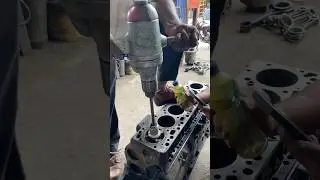 #engine #liner #honing #cylinder #cleaning #polish #engineboring #automobile #workshop #shorts #top