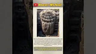 This AI images show; How Kailash Temple was carved out of a Mountain? #elora #kailashtemple #aiphoto