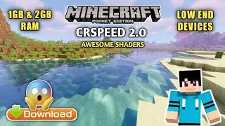 CRSPEED 2.0 SHADERS MCPE 1.18 | BEST SHADERS FOR MINECRAFT PE 1.18 LOW END DEVICE NO LAG