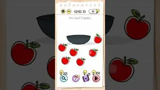 Brain test || level 53 complete  We need 9 apples.