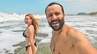 Ela entrou no mar do Pacífico pela primeira vez