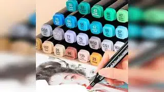 Review: Kit Canetinhas 60 Cores Ponta Dupla Marcador Permanente