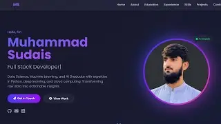 Personal Portfolio Website Using HTML, CSS, and JS