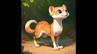 Whimsy the Weasel: A Tale of Courage and Curiosity#trending #cartoon #jungleadventure #happiness #
