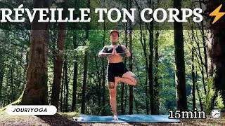 Routine Yoga Matin 15 min | R&eacute;veille ton corps & ton esprit 🌞