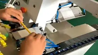 Flag labels applicator semi automatic labeler for wire cable hardware hoses etc
