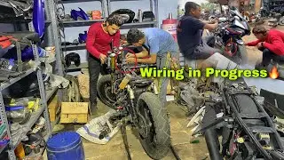 Cafe Racer Wiring Work in Progress🔥
