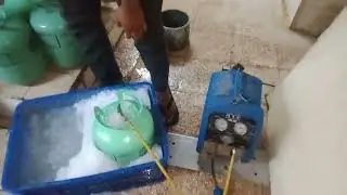 coldstorage mesin pendingin , proses recovery liquid freon , servis contact plate sabroe