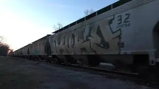 CSX 911 east at Idaville on the Toledo,Peoria, and Western 1-15-2026