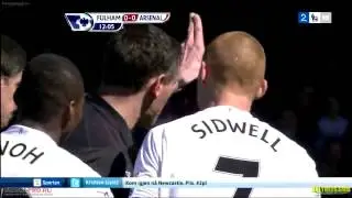 Steve Sidwells tackle on Mikel Arteta