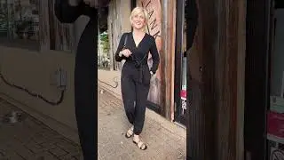 Chic jumpsuit to transition to Fall.