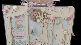 Tutoriel album valise 1/5 #scrapbooking #scrapcolors #mintaypapers #debutante