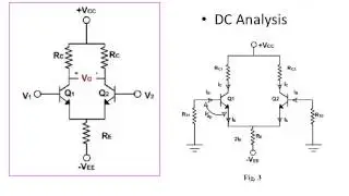 DC analysis of differential amplifier