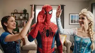 Frozen Elsa & Spiderman vs Silly Zombie ❄️🕷️🧟&zwj;♂️ | Fun Fantasy Adventure #spiderman