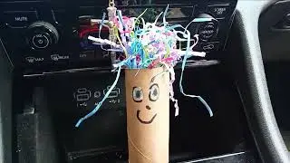 Prayia Made a  Happy Looking 𝘛𝘳𝘰𝘭𝘭 Out of a Toilet Paper Roll and Easter Grass! April 22nd, 2025