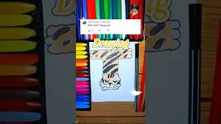 Draw T #drawing #shorts #gambar2d #art #gambar #T #tiger