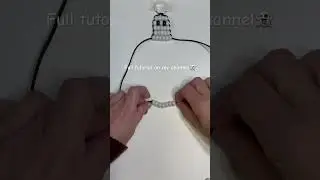 Make a PONY BEAD GHOST👻#ponybeads #beadcraft #halloweencraft